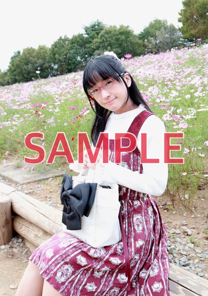 【☆ダウンロード写真】コスモス畑のじゅうななちゃん♪
