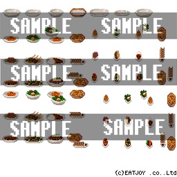 料理ドット絵素材 ドット絵系商品専門 Harine Booth