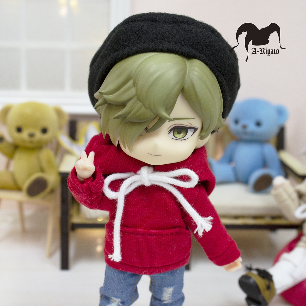 【A-Rigato】オビツ11・ねんどーる共通 ダメージ加工ジーパン