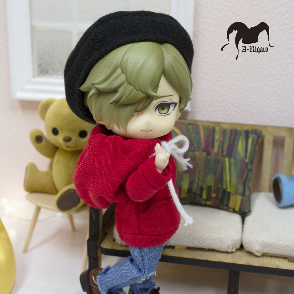 【A-Rigato】オビツ11・ねんどーる共通 ダメージ加工ジーパン