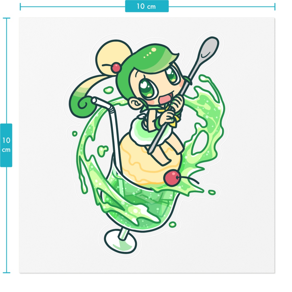 クリームソーダちゃんステッカー