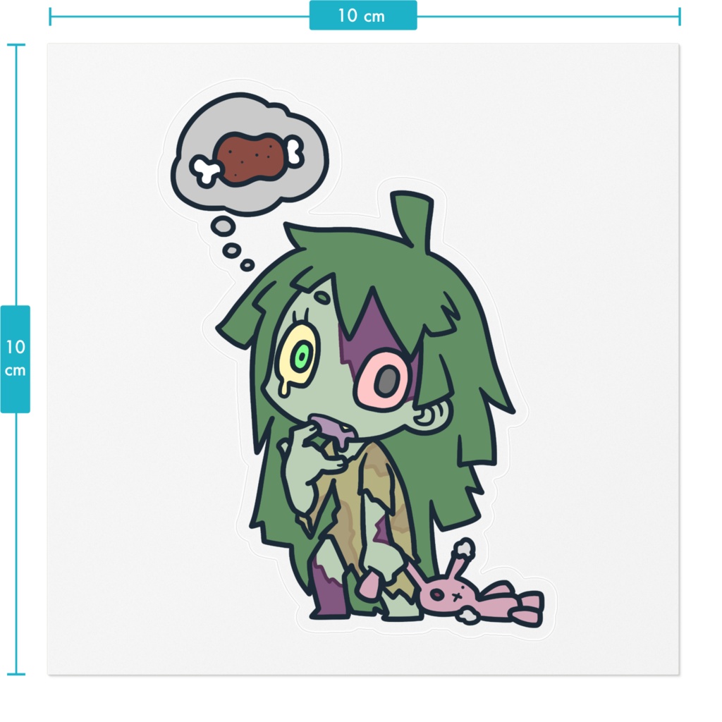 ゾンビちゃんステッカー