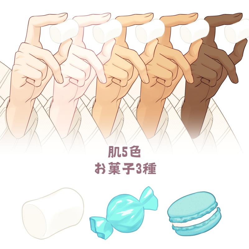 【Live2Dアイテム】お菓子持った腕