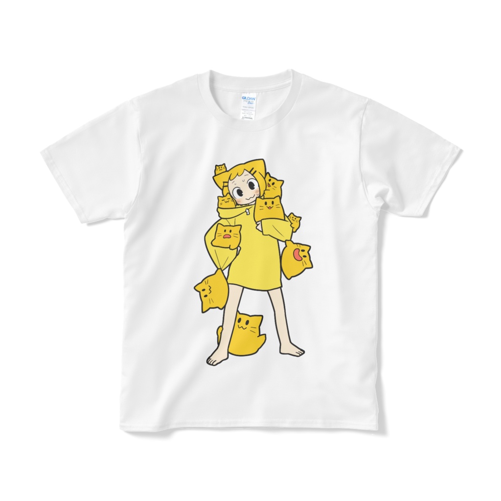 擬人化blobcatといっぱいblobcats　Tシャツ