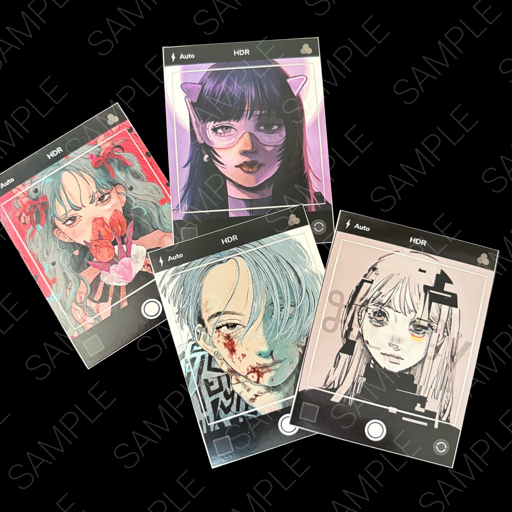 ハーフカットステッカーセット