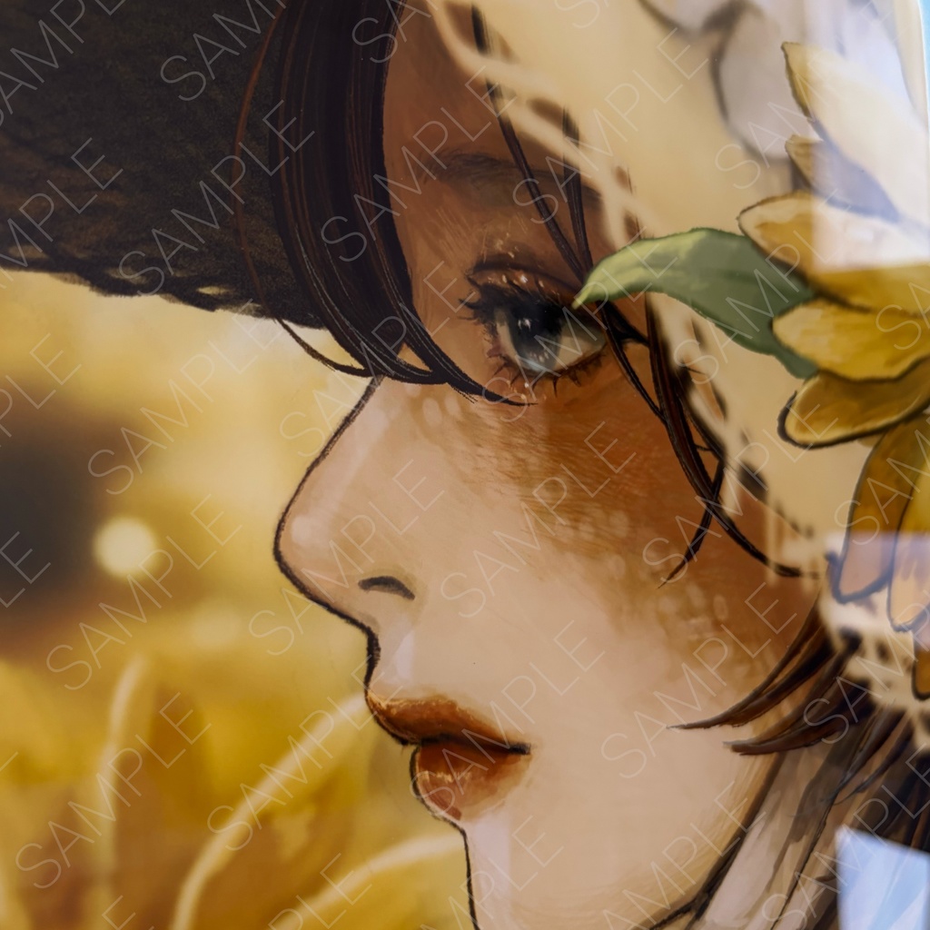 複製原画「向日葵」(アクリルマウント)