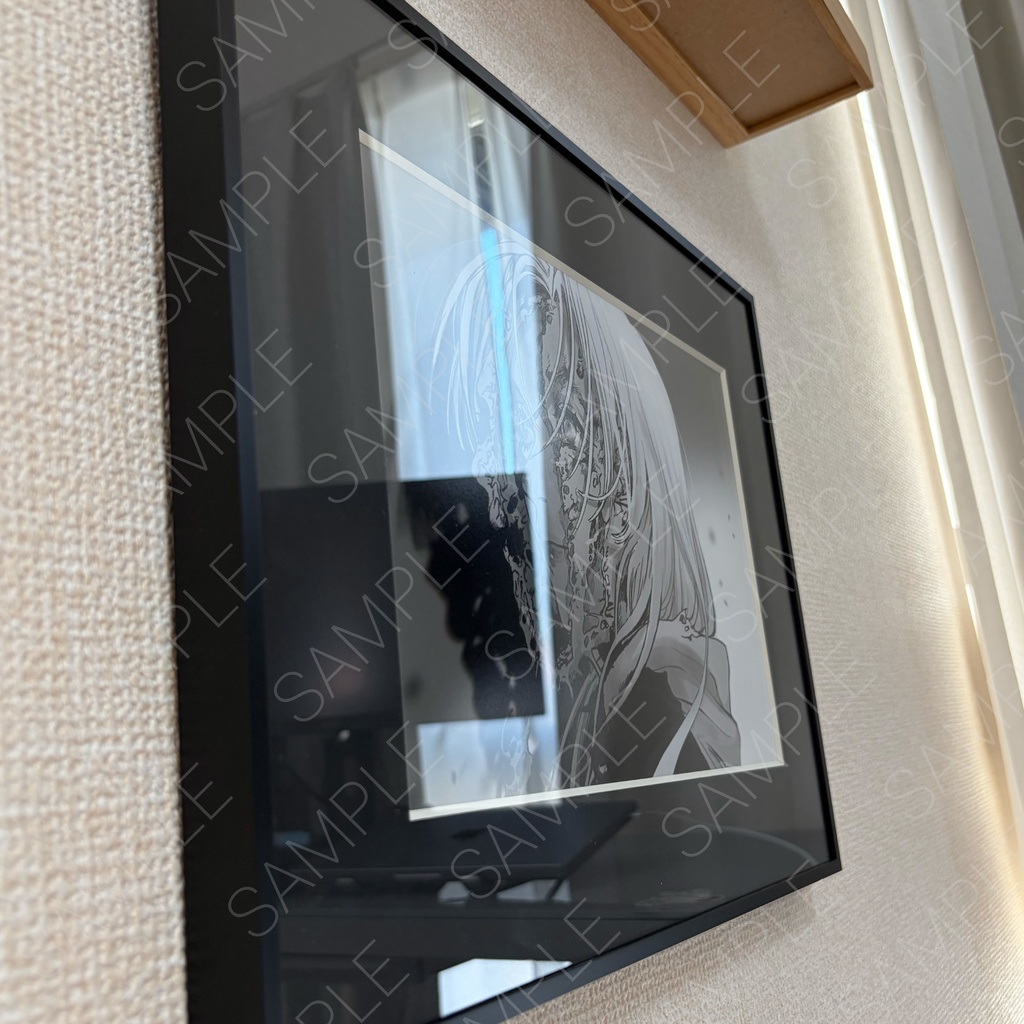 複製原画「脱皮」(額込み)