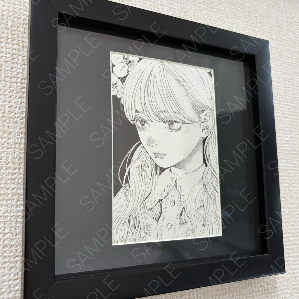 原画「花」(額込み)