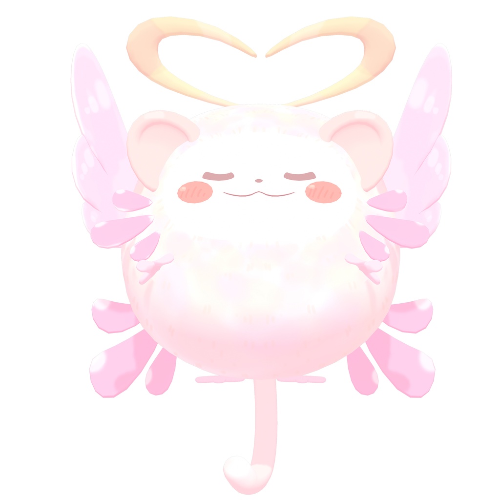 【3Dモデル】うーぱーはりねこちゃん