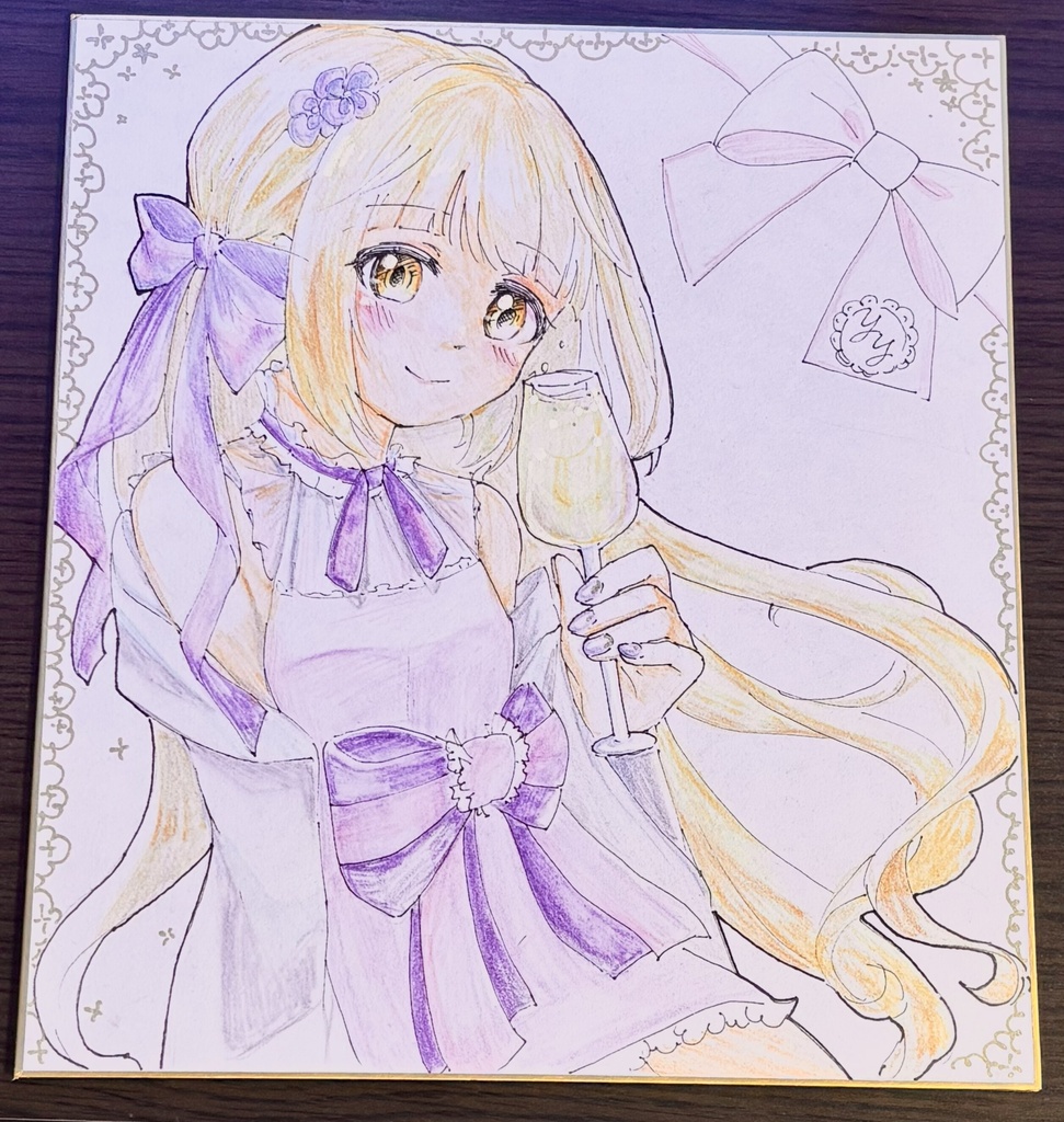 色紙　依田芳乃