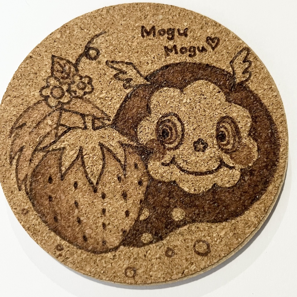 コルクコースター ウッドバーニング