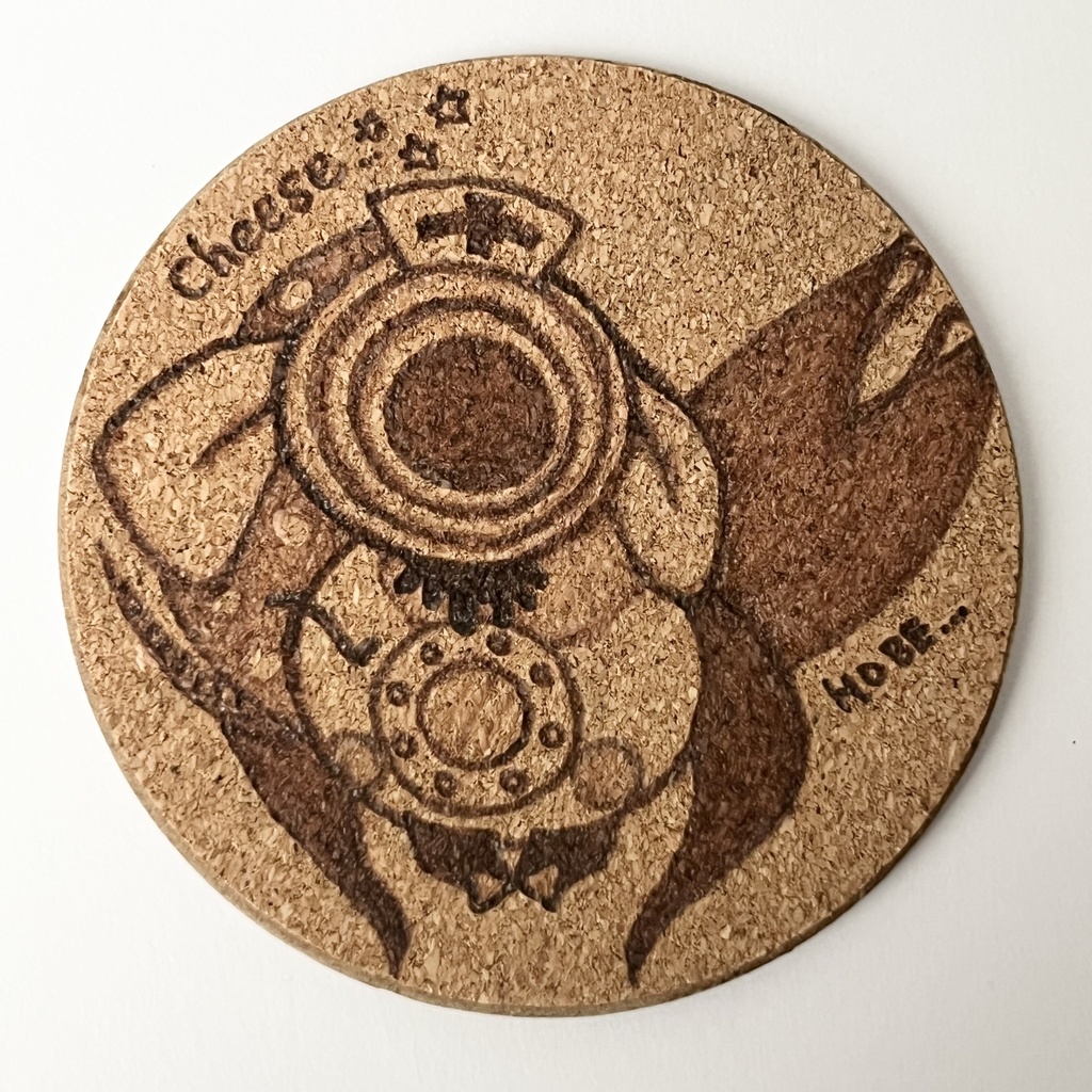 コルクコースター ウッドバーニング