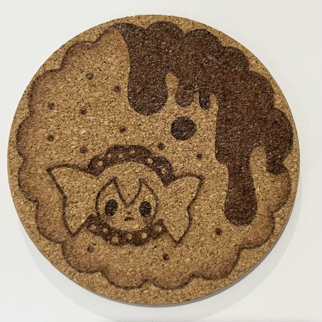 コルクコースター ウッドバーニング