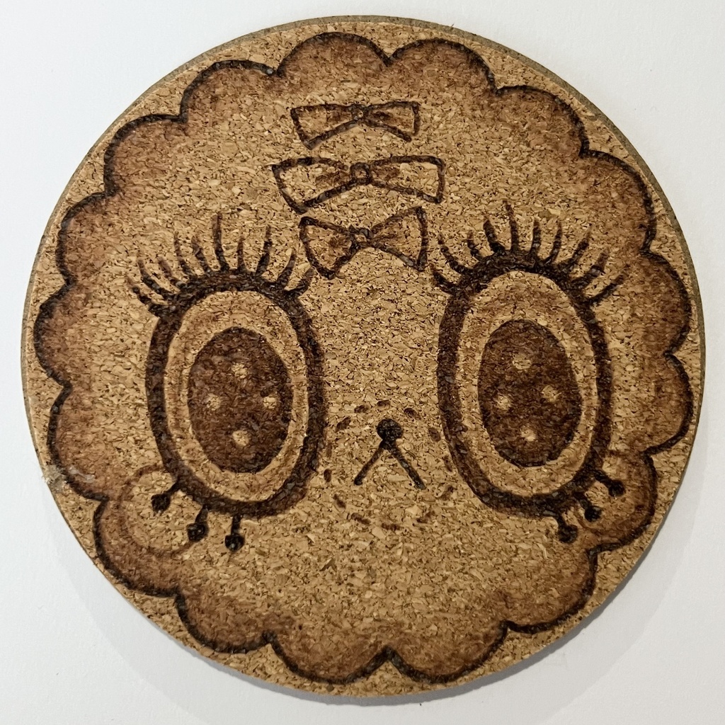 コルクコースター ウッドバーニング