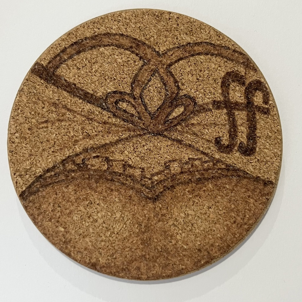 コルクコースター ウッドバーニング