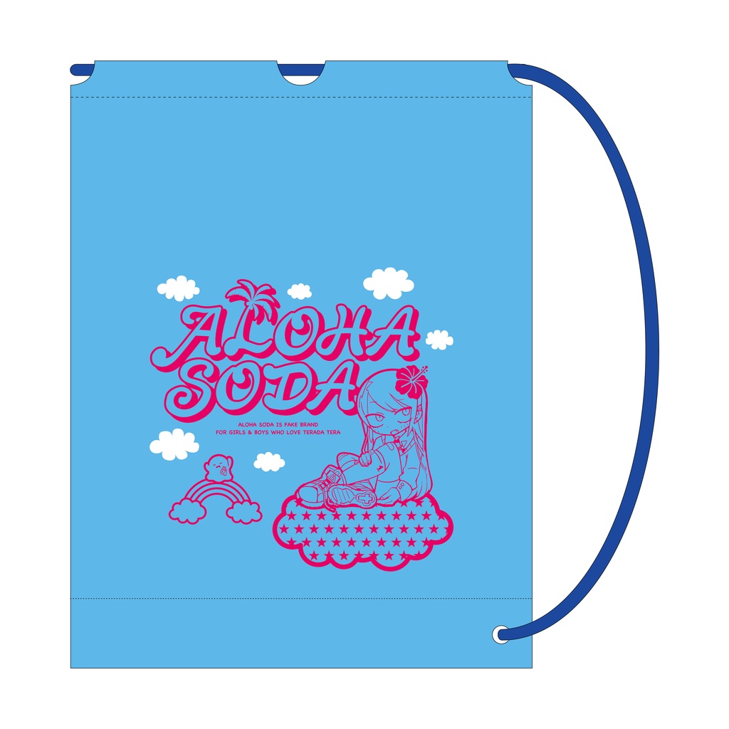 肩掛けショッパー「ALOHA SODA」(イラスト:寺田てら)