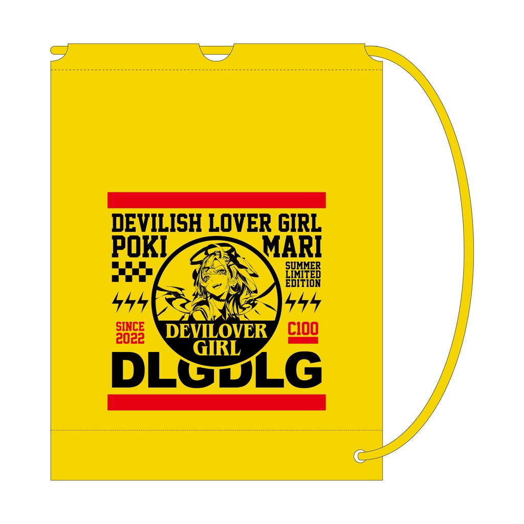 肩掛けショッパー「DEVILOVER GIRL」(イラスト:POKImari)