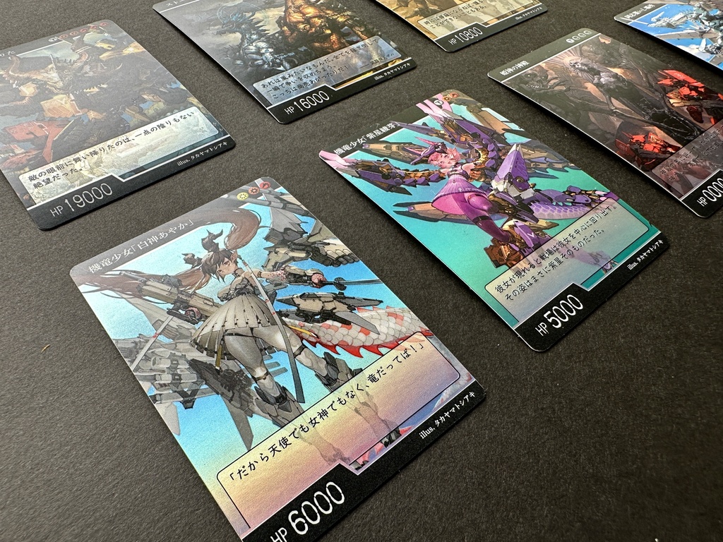 タカヤマトシアキイラストTCG風ステッカーカード