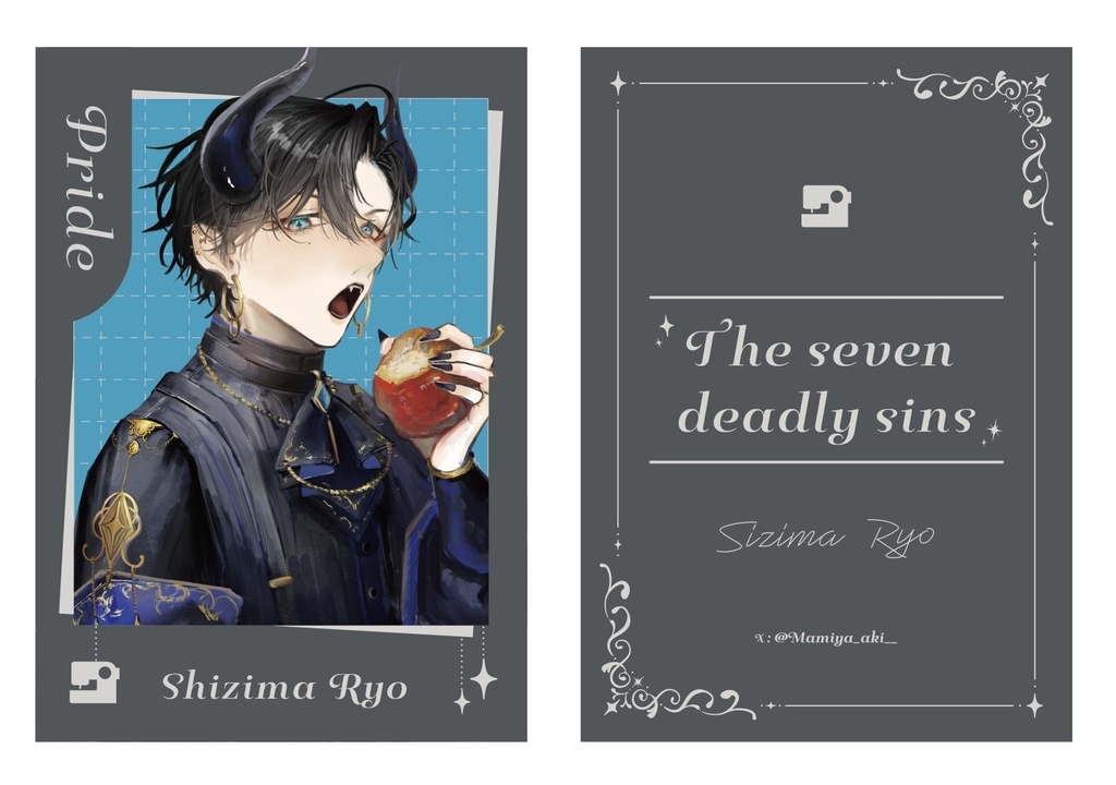 チェキ風カード【天使と悪魔】