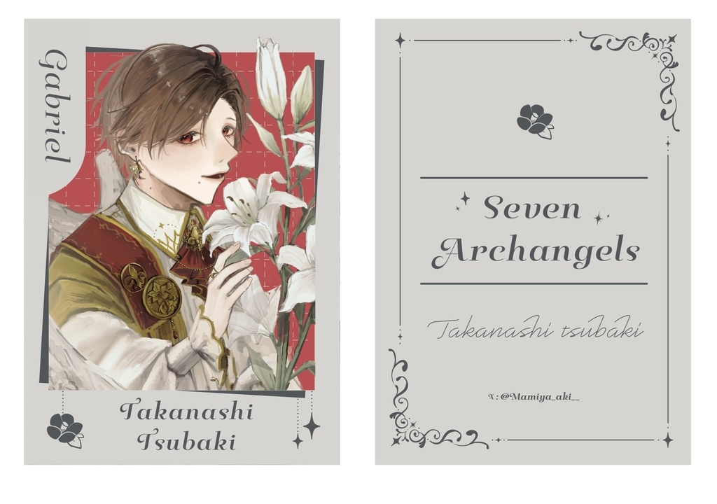 チェキ風カード【天使と悪魔】