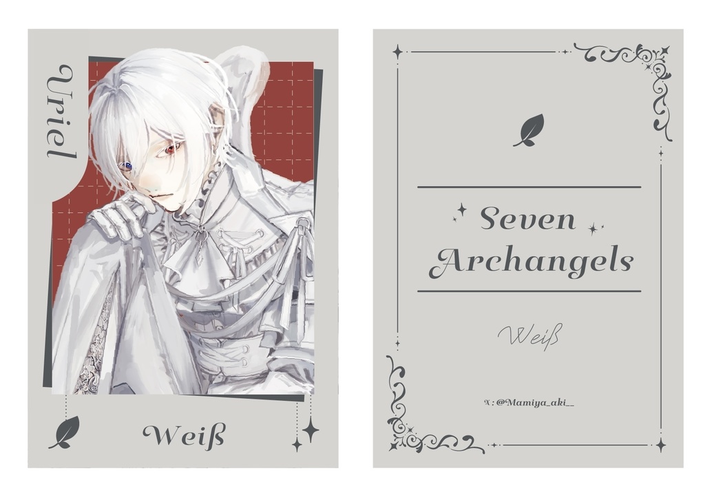 チェキ風カード【天使と悪魔】