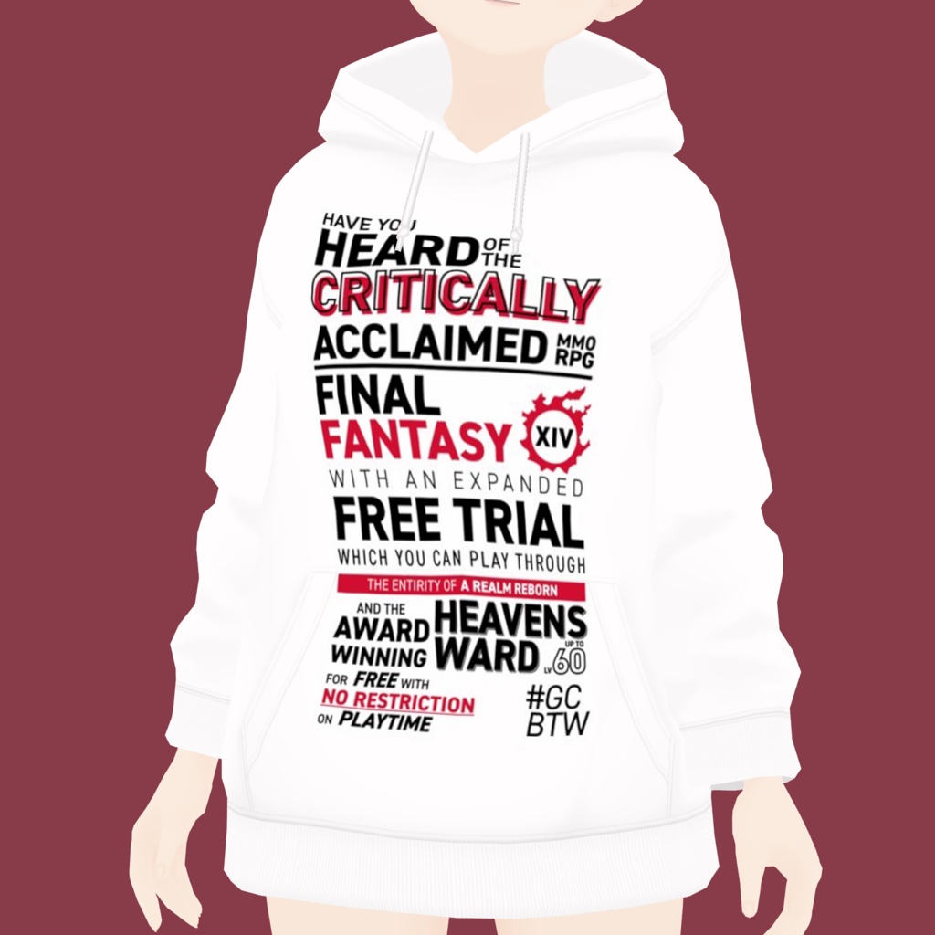 【VROID】 Critically Acclaimed MMORPG Hoodie