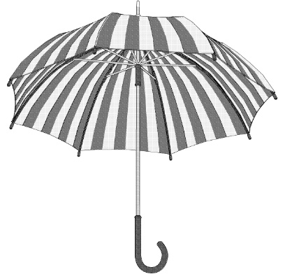 クリスタ用 日傘/日よけ(バロック)パコダ傘22種セット済 持ち手の長さ調整あり/パーツの移動+非表示OK!