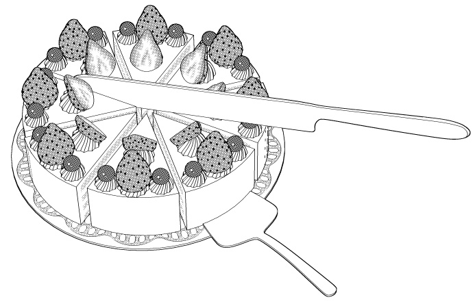 ホールケーキ6種(プレーン/誕生日/お祝い/クリスマス)/それぞれカット分(大皿レース付き1種/小皿3種)