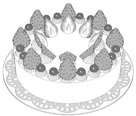 ホールケーキ6種(プレーン/誕生日/お祝い/クリスマス)/それぞれカット分(大皿レース付き1種/小皿3種)