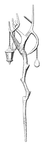 魔法の杖_大/杖21+2種×装飾宝石14種+ランタン+光飾り/セットアップ済+カスタム可能