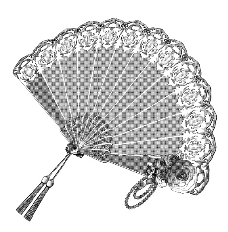 扇子/扇/開き方5種(バロック/令嬢)