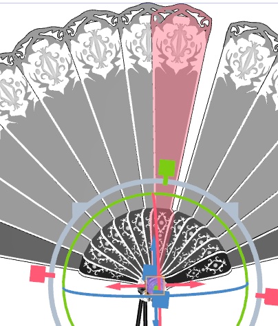 扇子/扇/開き方5種(バロック/令嬢)