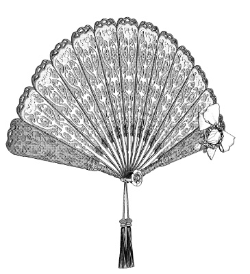 扇子3/扇/開き方5種(バロック/令嬢)宝石飾り/レース/リボン/花/豪華系