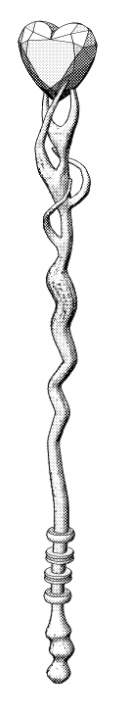 魔法の杖2_小(手持ちサイズ)/杖22種×装飾宝石13種+輪飾り+光飾り/セットアップ済+カスタム可能