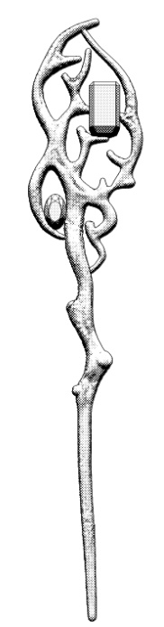 魔法の杖2_小(手持ちサイズ)/杖22種×装飾宝石13種+輪飾り+光飾り/セットアップ済+カスタム可能