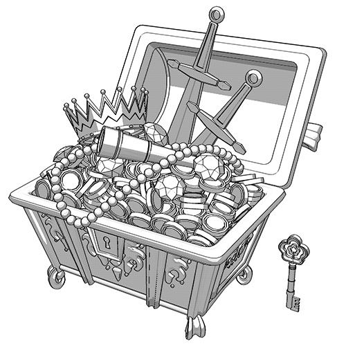 宝箱セット(鍵付き!)_海賊_異世界