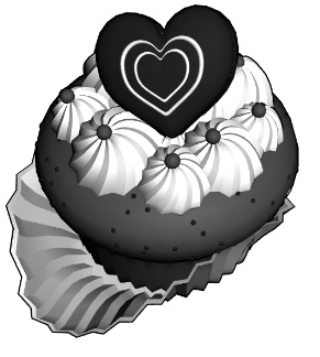 可愛いカップケーキ(9種)専用箱2/4/9個用+リボン2種(花飾り)付き