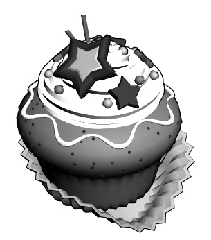 可愛いカップケーキ(9種)専用箱2/4/9個用+リボン2種(花飾り)付き