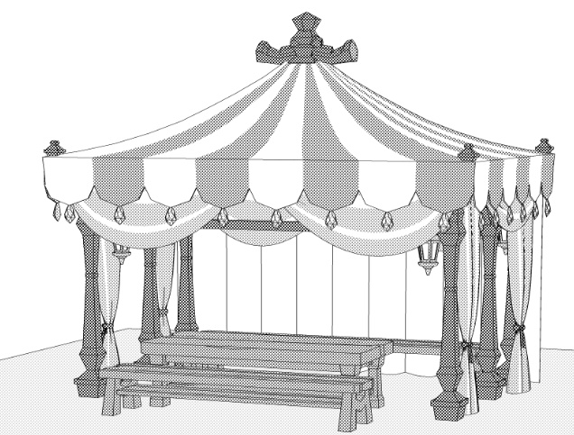 露店3/テント(洋服/木皿/木箱/看板/壺/鞄/布/アクセ/靴/帽子/トルソー他)