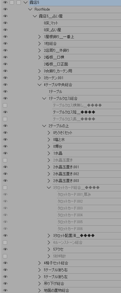 露店5/テント(占いの館/タロットカード/水晶玉)/占いグッズ/蝋燭/他