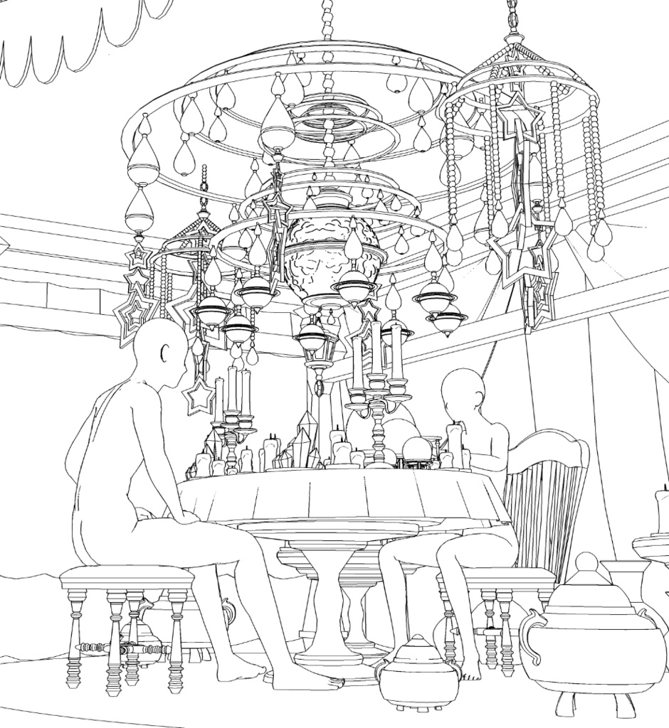 露店5/テント(占いの館/タロットカード/水晶玉)/占いグッズ/蝋燭/他