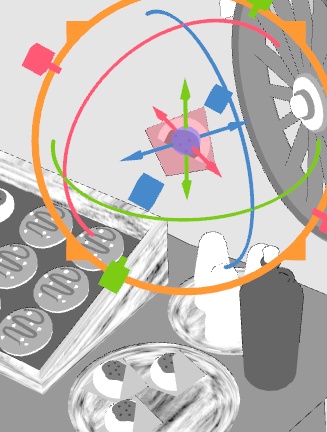 露店7(パン屋/ジャム/ジュース/日よけ/後部荷車小/トング/トレイ/他)