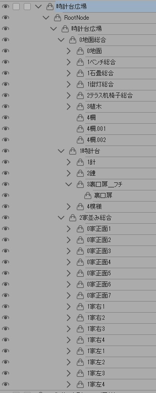 時計台広場/街並み/(鐘/家/べンチ/テラス/机/椅子/他)露店シリーズ(別売)配置可能です!