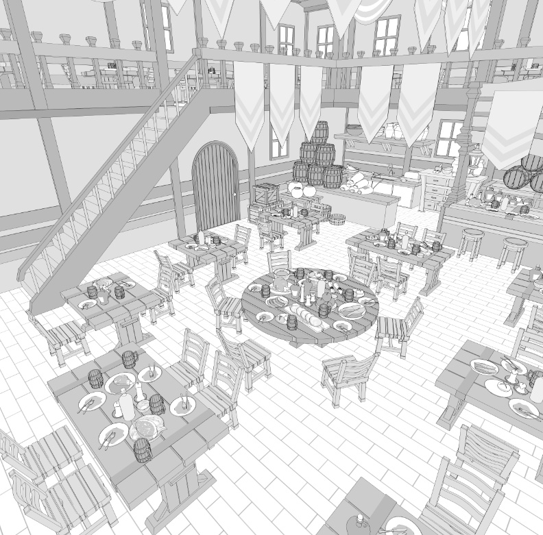 酒場(店外観/酒/料理/調理場/暖炉/トイレ/他)