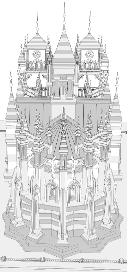 大聖堂/内装あり/講壇/聖堂/シャンデリア/椅子/階段/蝋燭/装飾/他