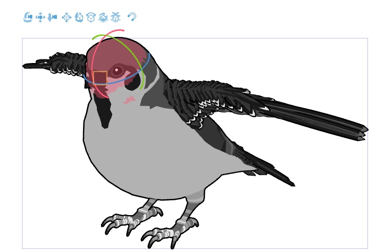 すずめ(羽ツメ身体可動!)羽閉じ版/羽開き版/公園広場/ベンチ/街灯