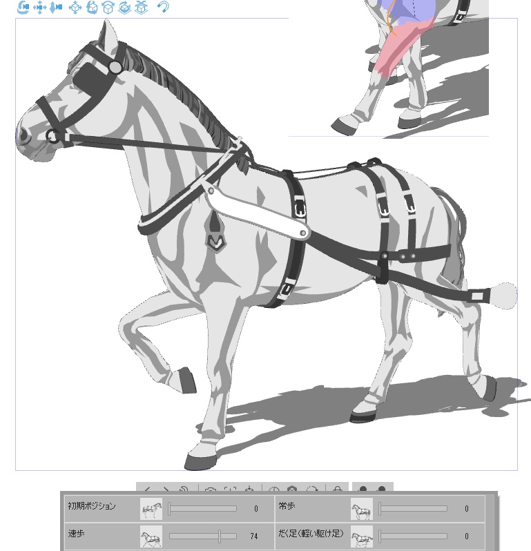 馬車(貴族馬車/普通馬車)馬可動!車輪回転可!内装あり!