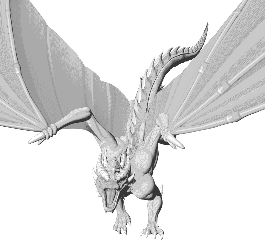 竜(ドラゴン)可動設定色々(歩行など)鱗模様二種!鱗画像二種と羽模様画像二種付!