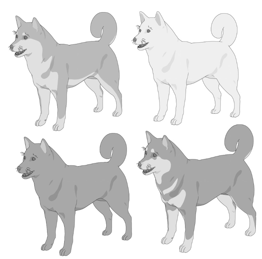 柴犬6種!可動設定多種!口可動!簡易歩行アニメや様々なポーズ設定あります!