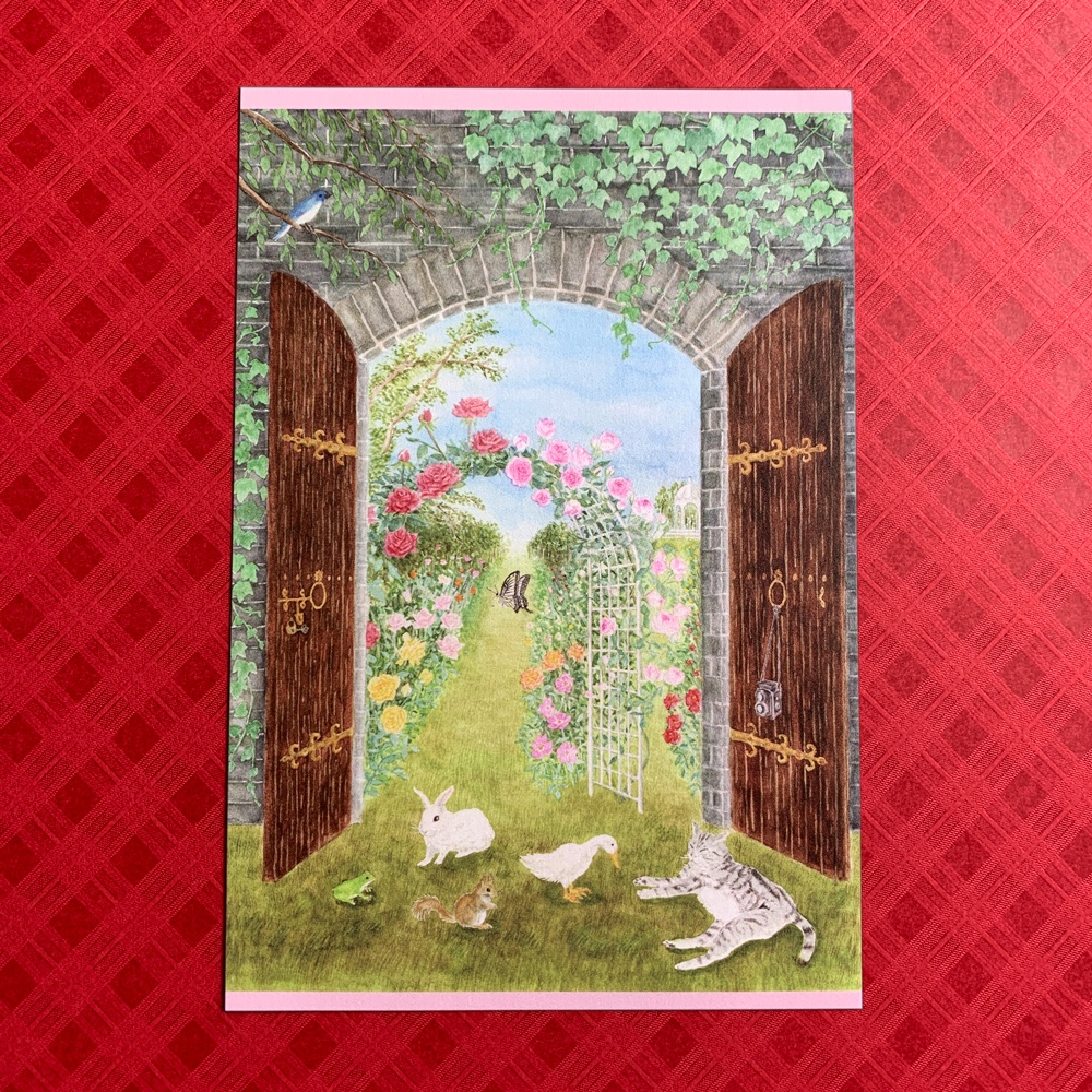 ポストカード：秘密の花園